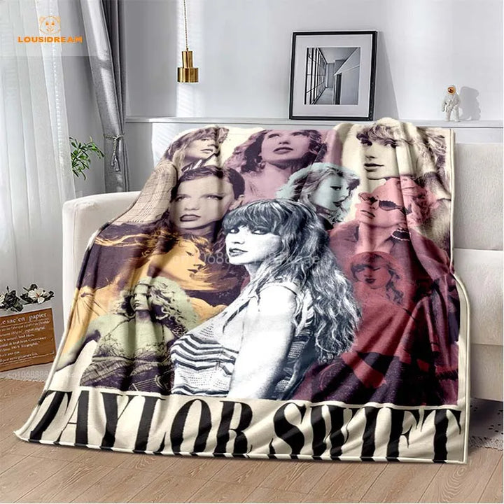 Taylor Swift Merch - Star Art Flannel Blanket